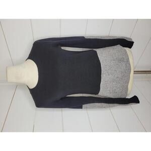 J Crew with cashmere XS black sweater with grey tweed detail